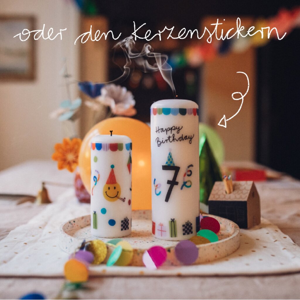 Mit den Kerzenstickern kreativ werden