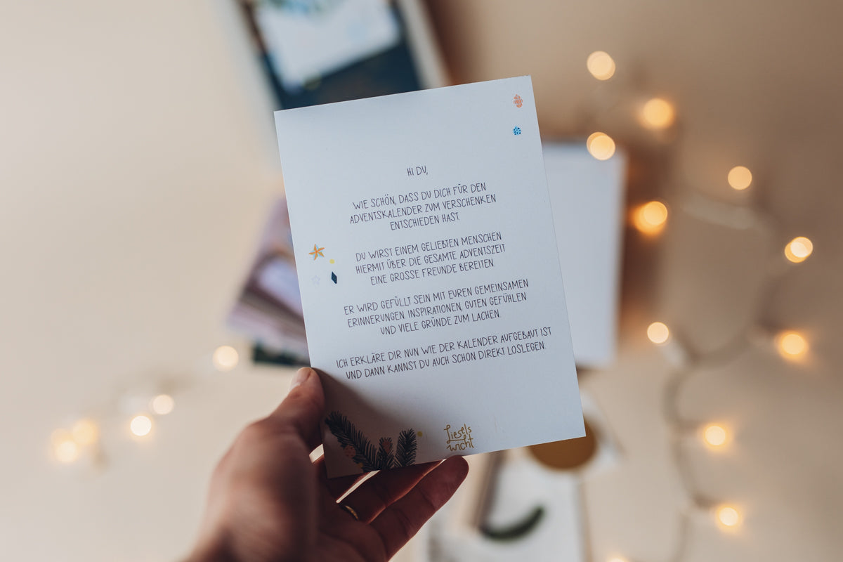 Adventskalender zum Verschenken - 24 x Post für Dich