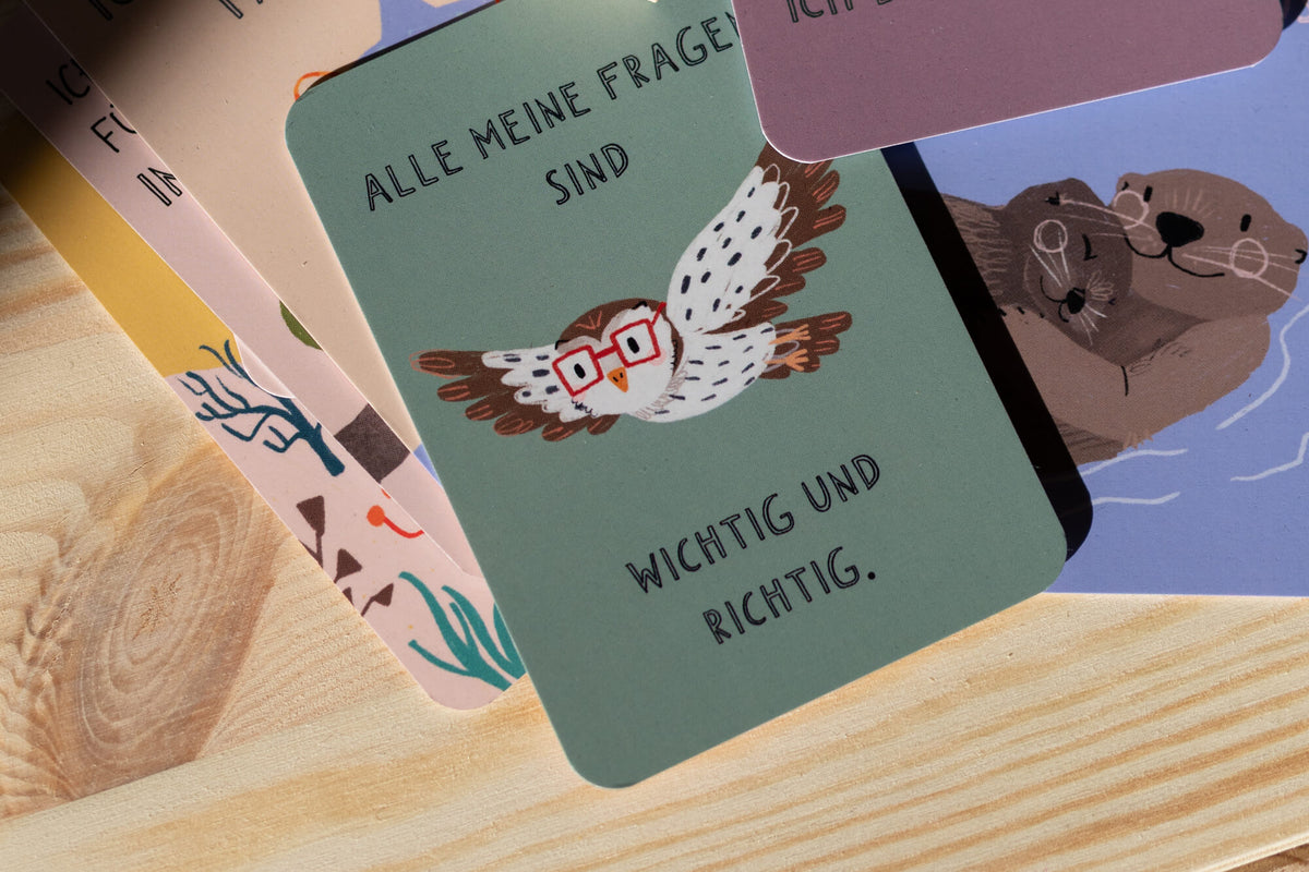 Affirmationskarten für Kinder - 42 stärkende Botschaften - Die starke Bande