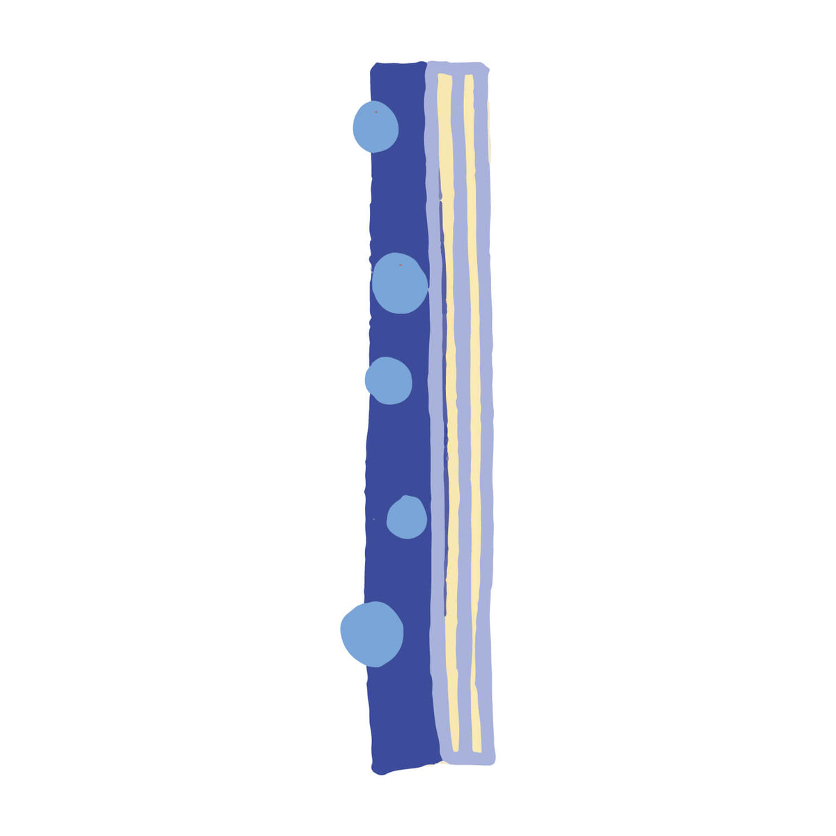 Bügelbuchstabe I – Konfetti – Design I1