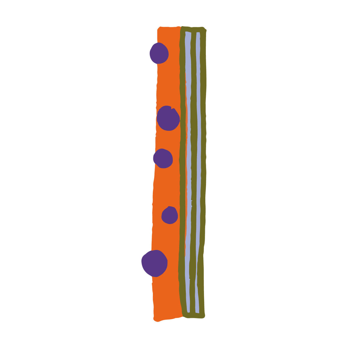 Bügelbuchstabe I – Konfetti – Design I2