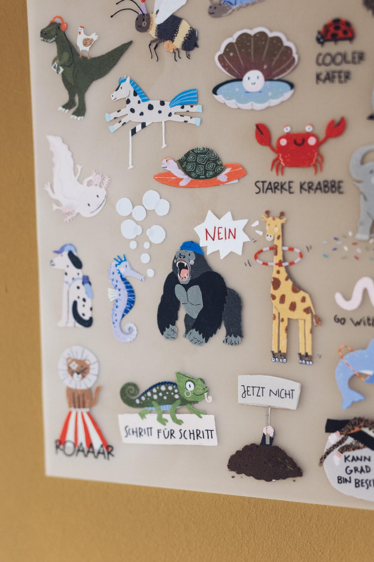 Bügelbilder für Kinder – farbenfrohe Tiermotive zum Aufbügeln | A4-Bogen
