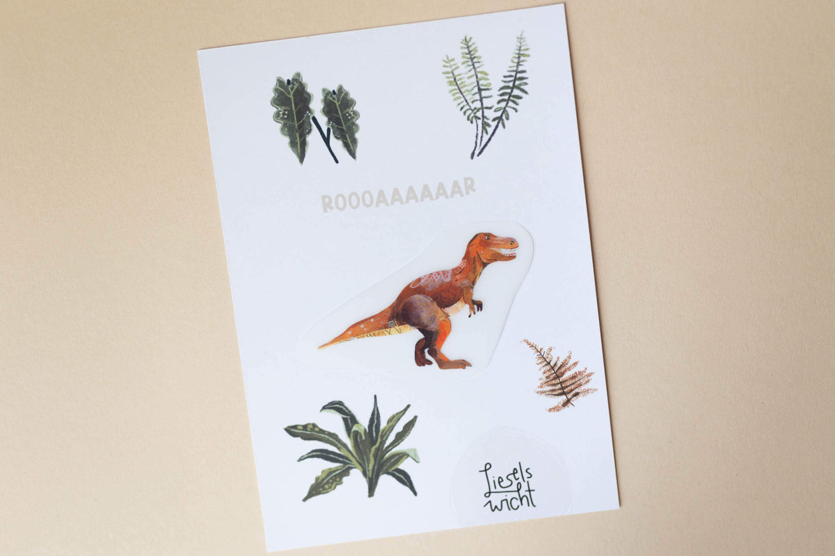 Dino Bügelbild - T-Rex - klein