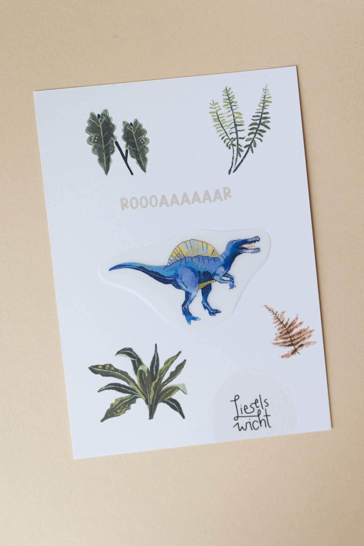 Dino Bügelbild - Spino - klein