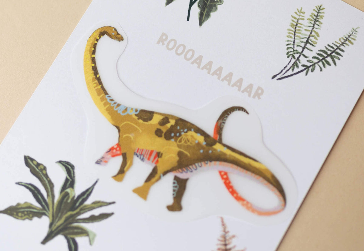 Dino Bügelbild - Diplodocus - groß