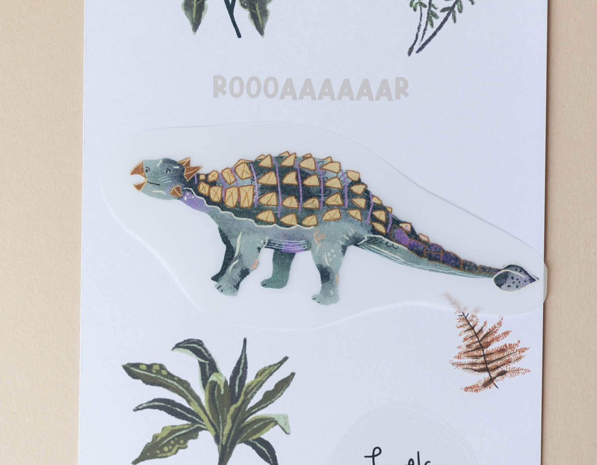 Dino Bügelbild - Ankylosaurus - groß
