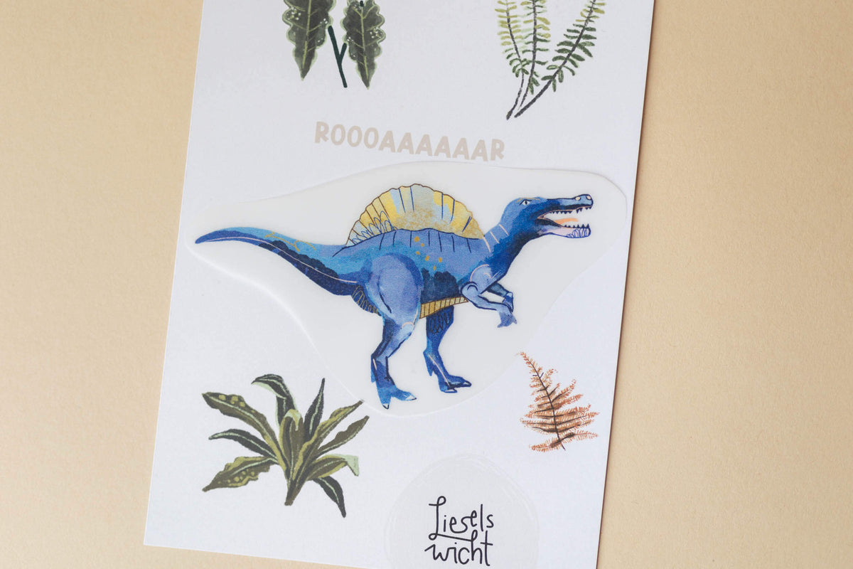 Dino Bügelbild - Spino - groß