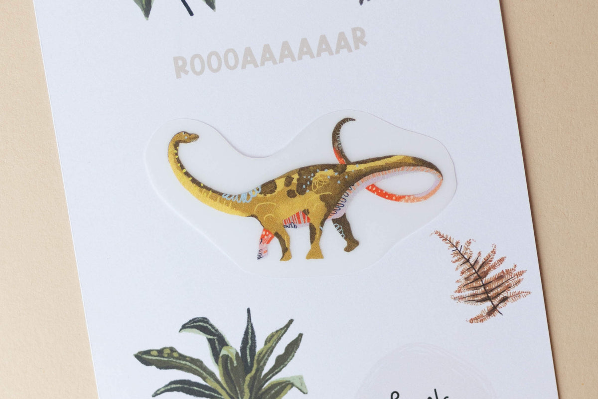 Dino Bügelbild - Diplodocus - klein