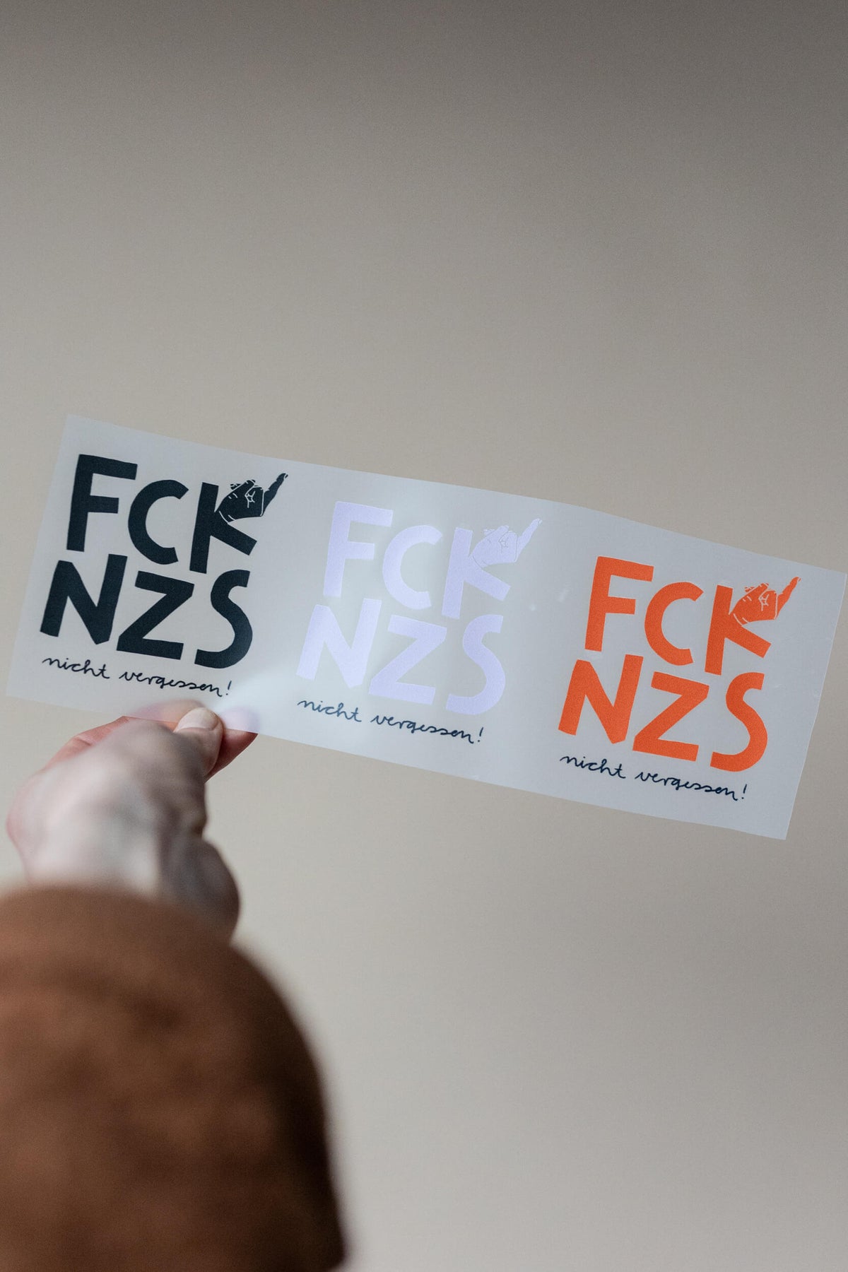 Bügelbild - FCK NZS 3er Set - flieder, rot, schwarz