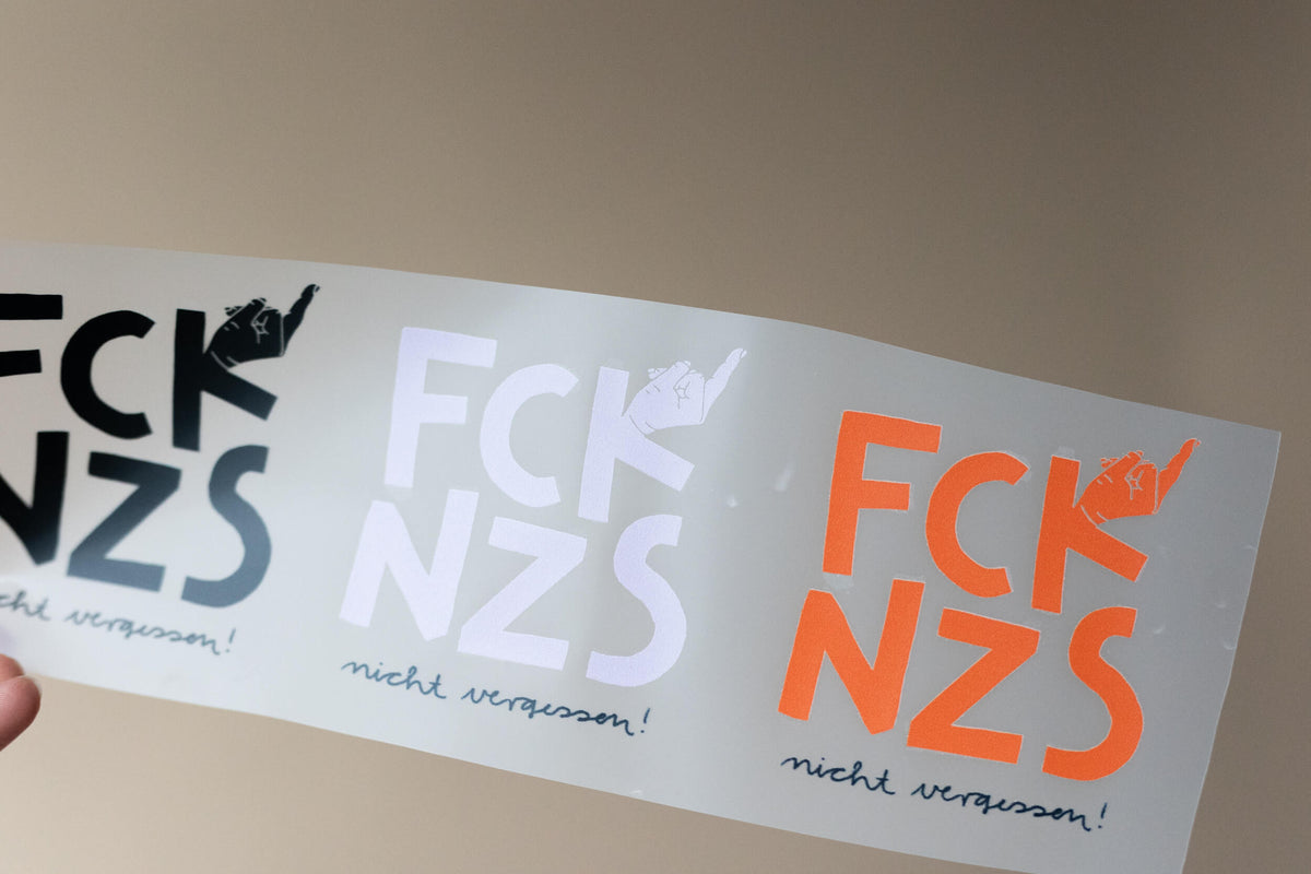 Bügelbild - FCK NZS 3er Set - flieder, rot, schwarz