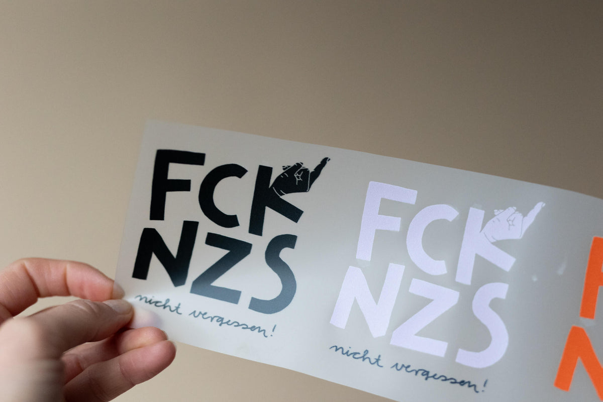 Bügelbild - FCK NZS 3er Set - flieder, rot, schwarz