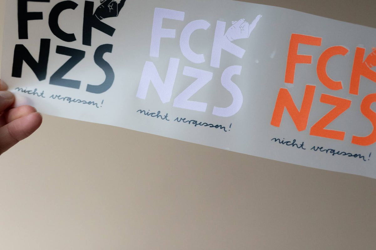 Bügelbild - FCK NZS 3er Set - flieder, rot, schwarz