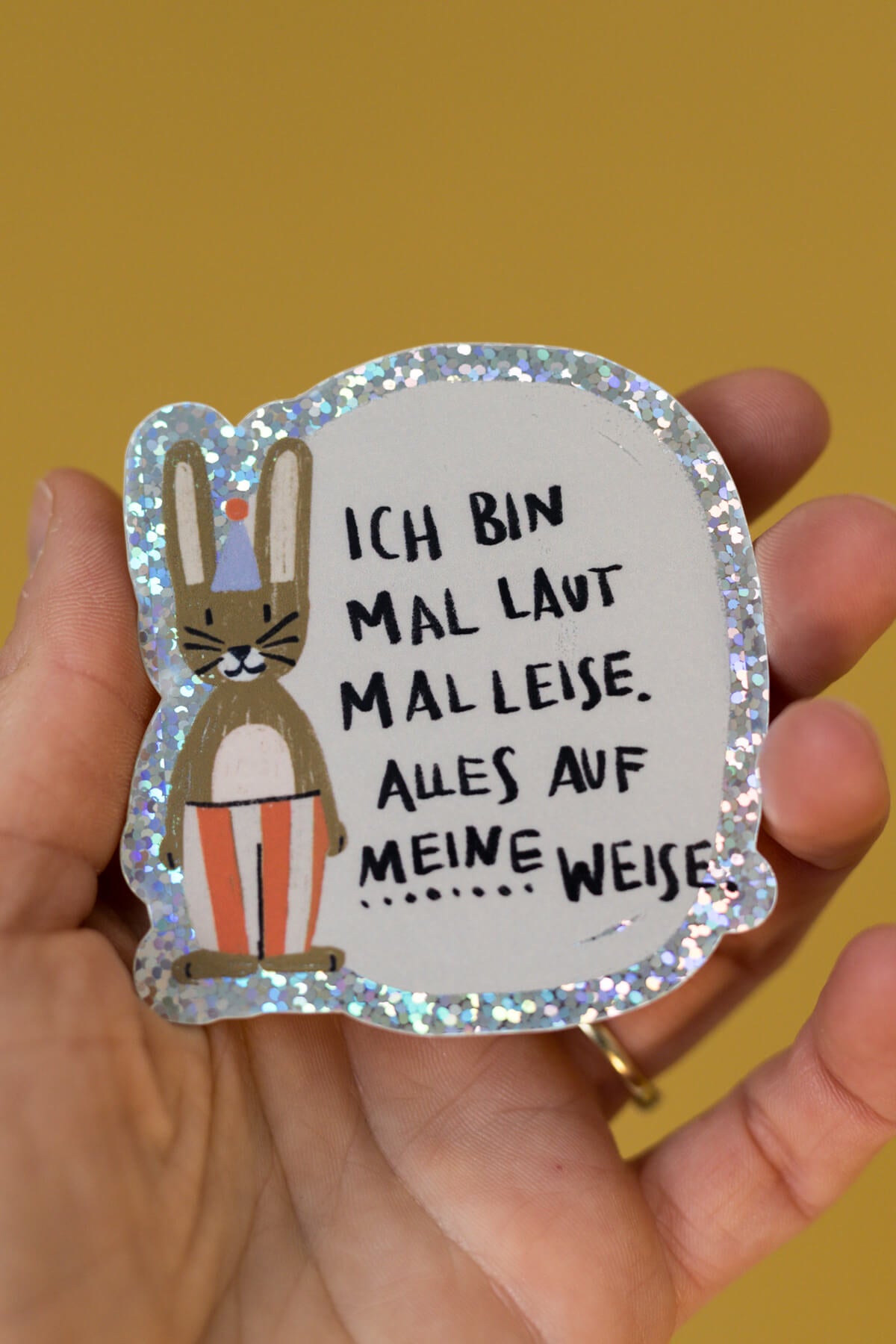 Glitzersticker Set - Einmal Alle - 23 Stck.