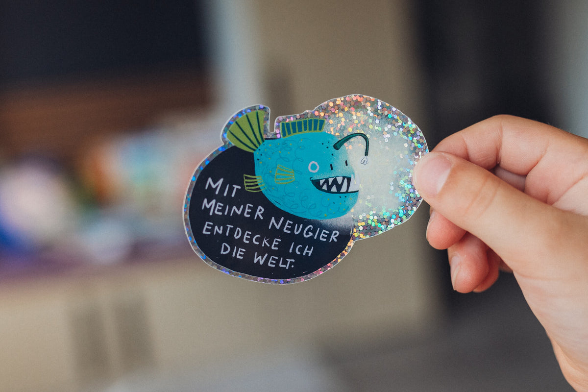 Glitzersticker Set - 10er Bande - 10 Stck. - deine Wahl