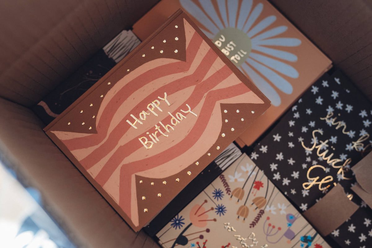 Karte - Happy Birthday Bonbon