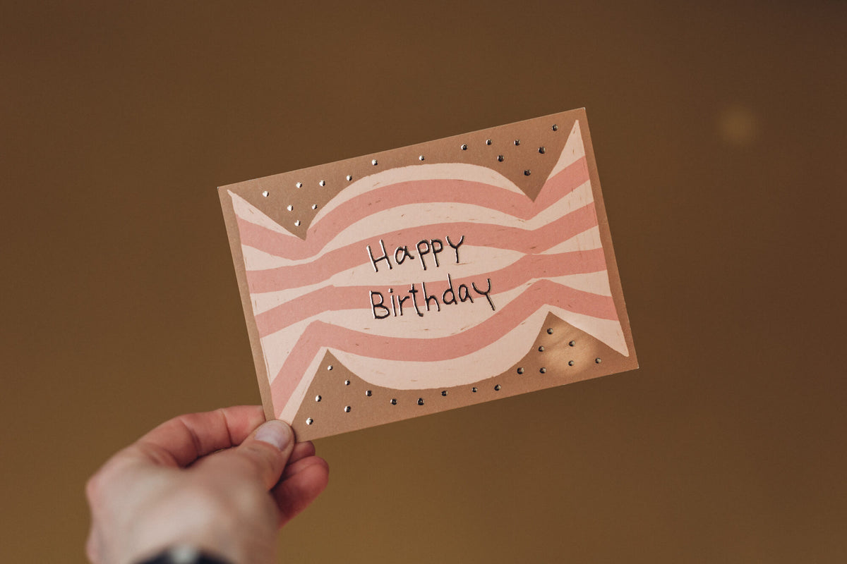 Karte - Happy Birthday Bonbon
