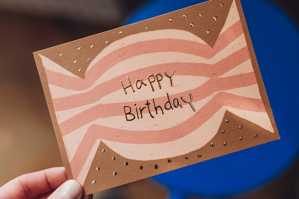 Karte - Happy Birthday Bonbon