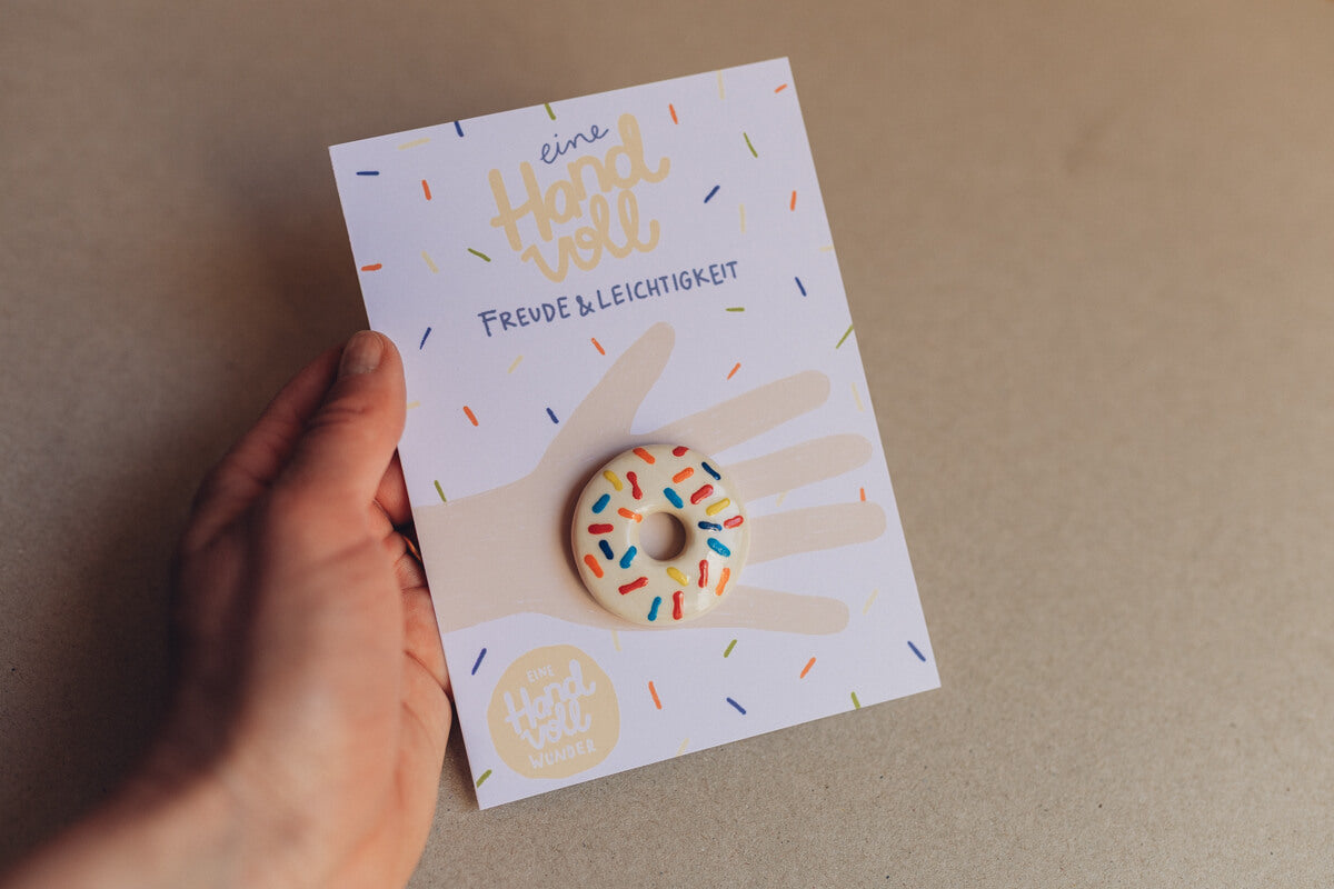 Eine Handvoll Wunder - Donut Streusel - Handschmeichler aus Keramik