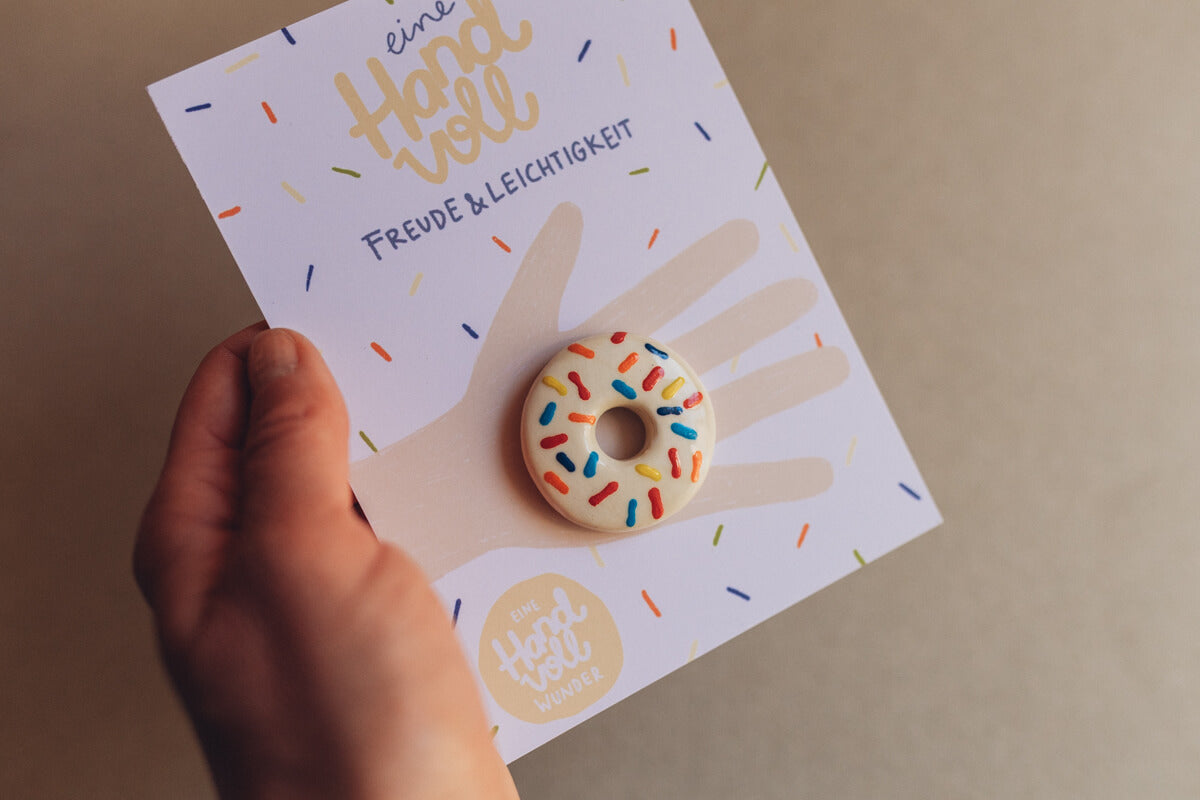 Eine Handvoll Wunder - Donut Streusel - Handschmeichler aus Keramik