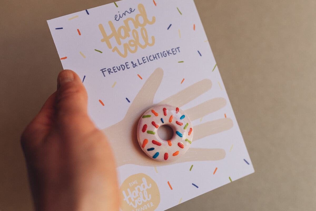Eine Handvoll Wunder - Donut Streusel - Handschmeichler aus Keramik