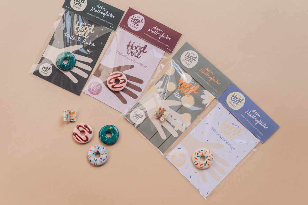 Eine Handvoll Wunder - Donut Glasur - Handschmeichler aus Keramik