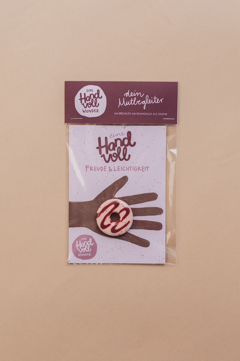 Eine Handvoll Wunder - Donut Glasur - Handschmeichler aus Keramik