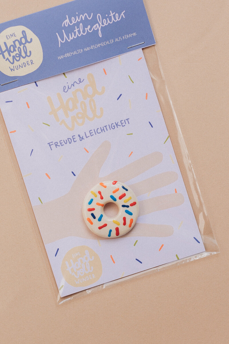 Eine Handvoll Wunder - Donut Streusel - Handschmeichler aus Keramik