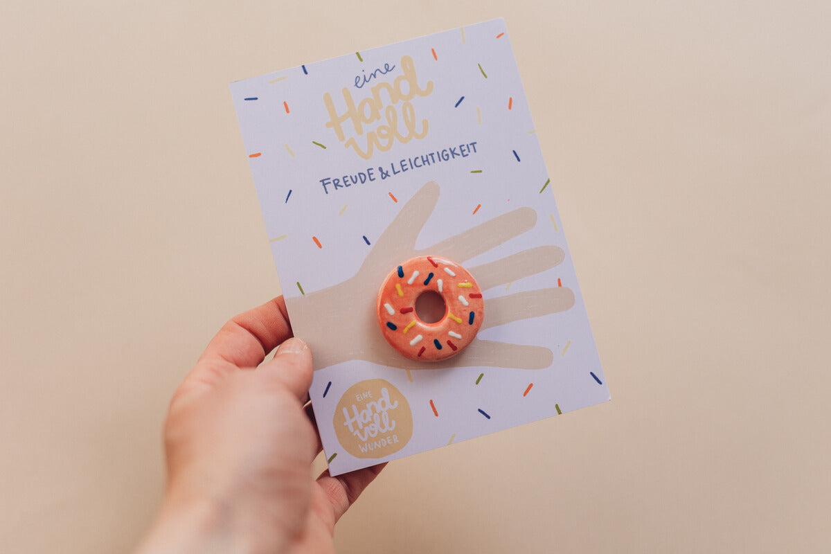Eine Handvoll Wunder - Donut Streusel - Handschmeichler aus Keramik