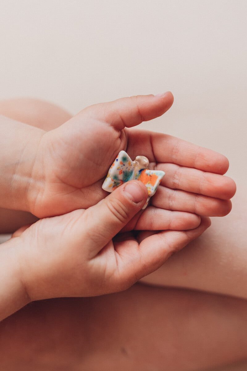 Eine Handvoll Wunder - Schmetterling - Handschmeichler aus Keramik