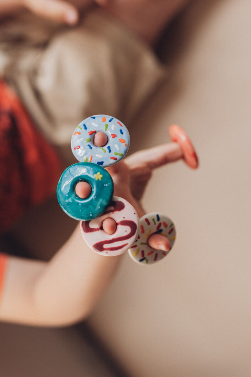 Eine Handvoll Wunder - Donut Streusel - Handschmeichler aus Keramik