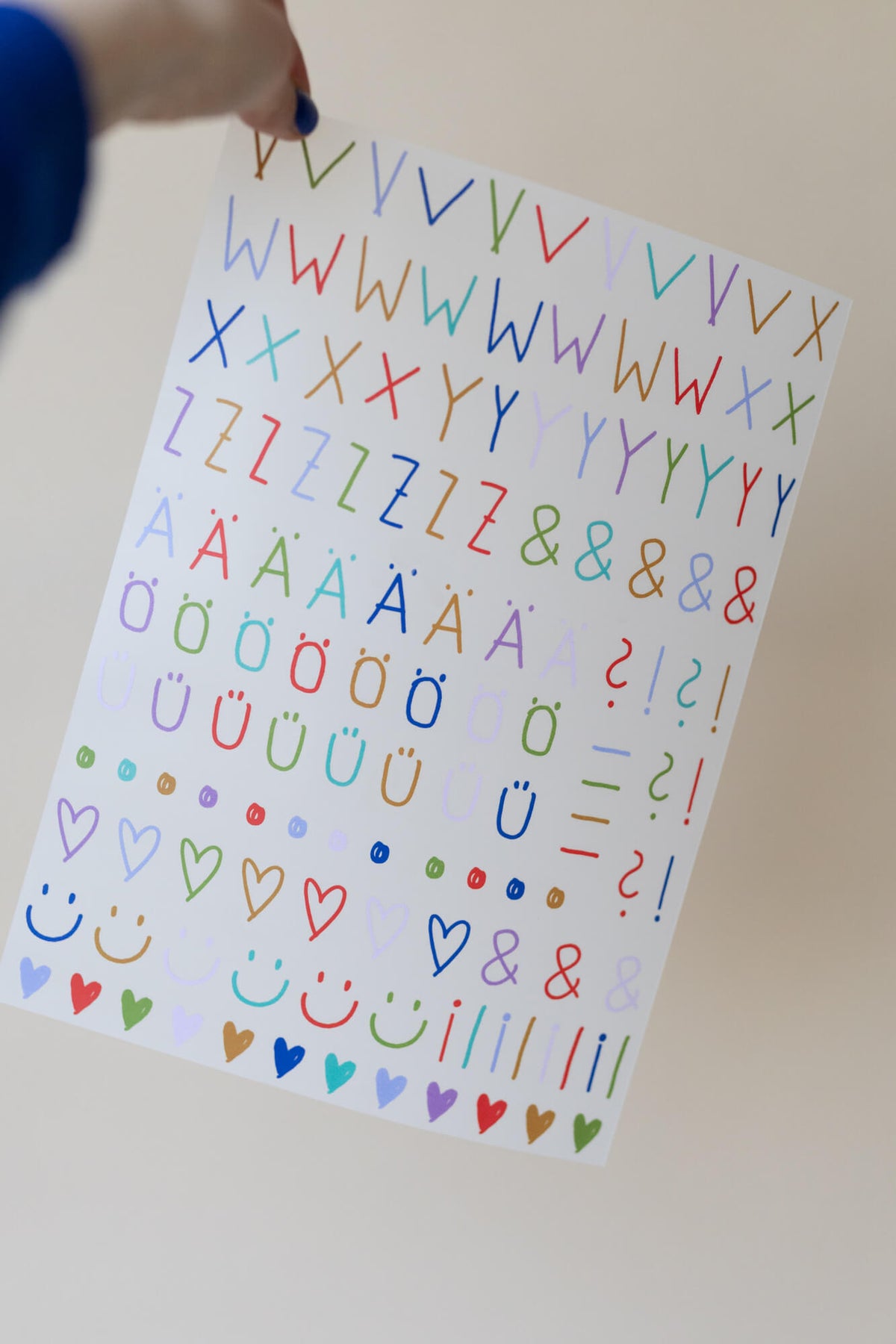 Bügelbuchstaben Kreativset - Handwritten