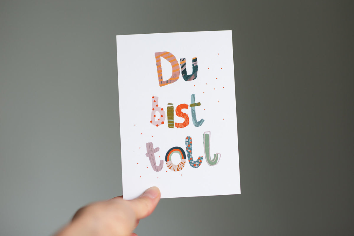 Karte - du bist toll