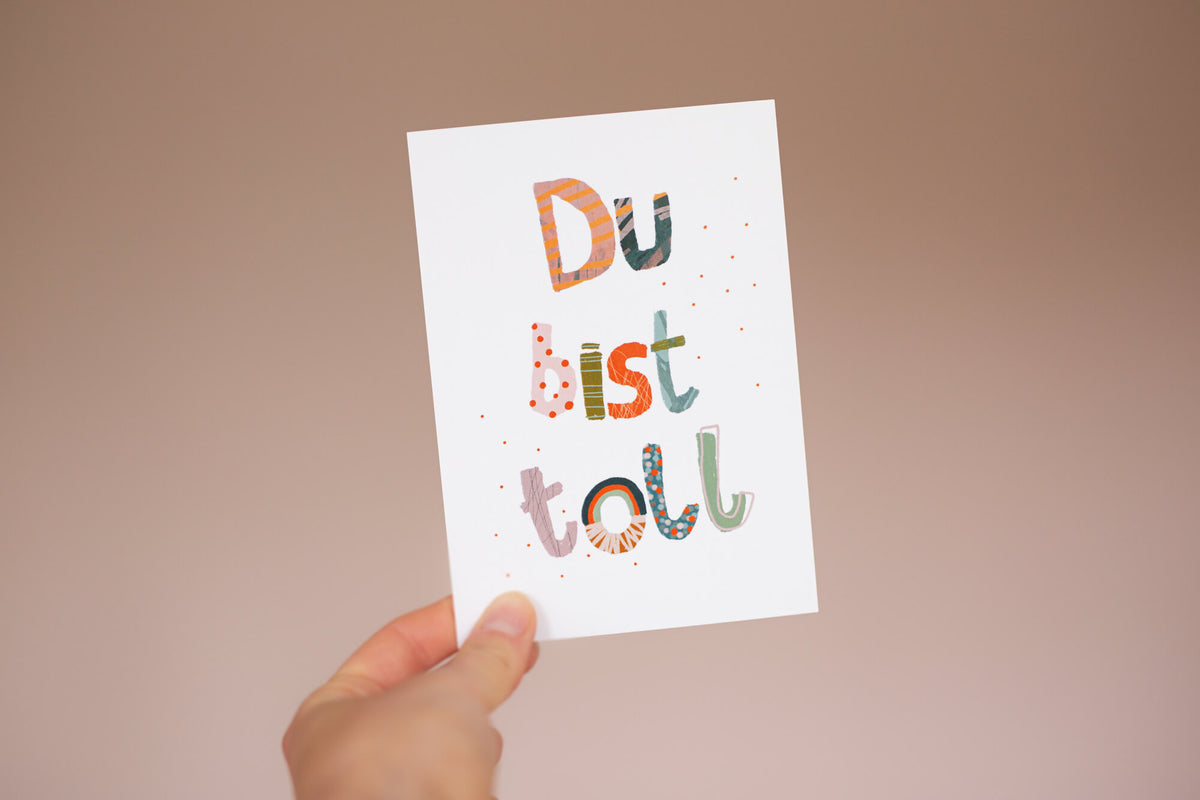 Karte - du bist toll