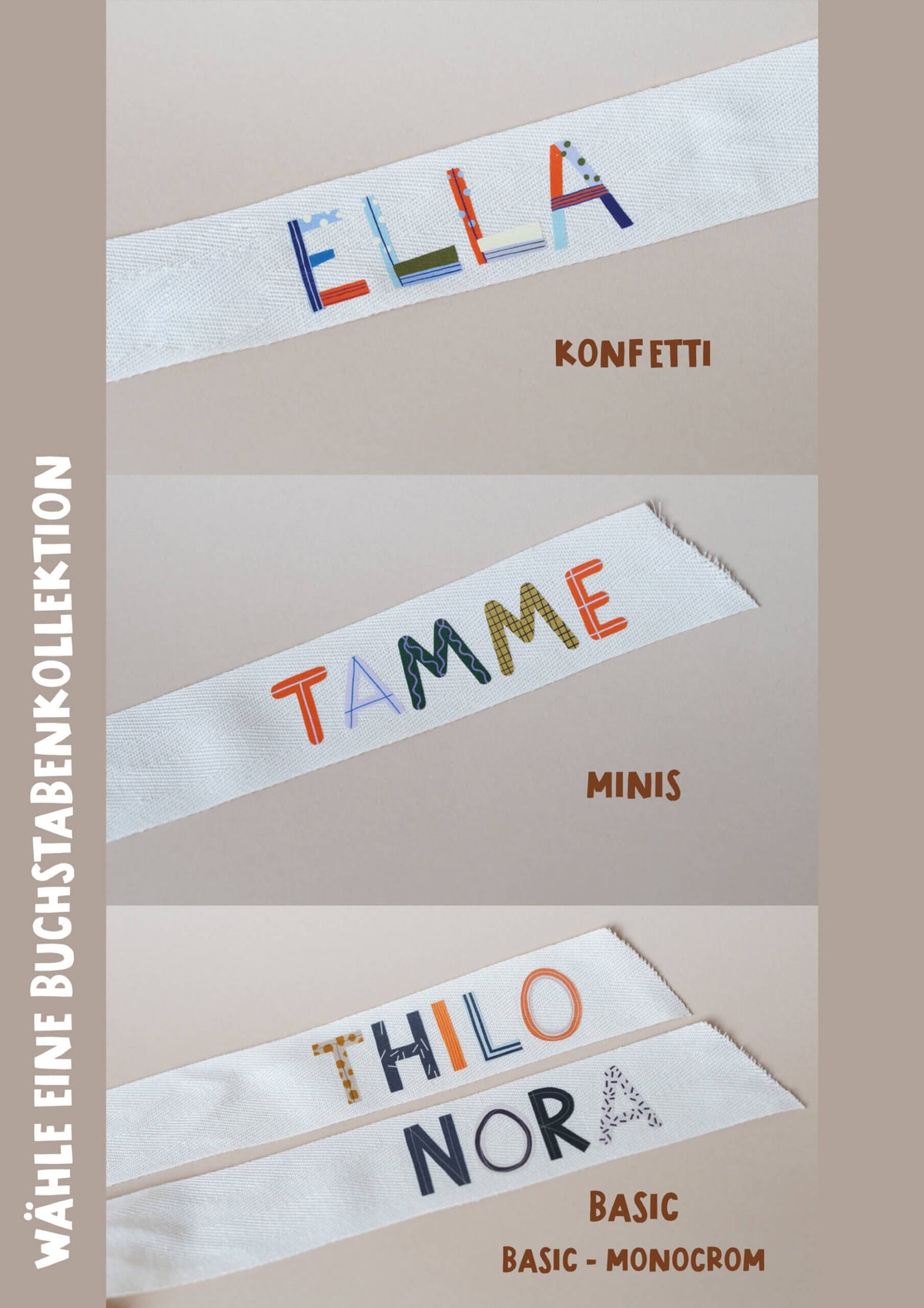 Bänder für Schultüte - personalisiert
