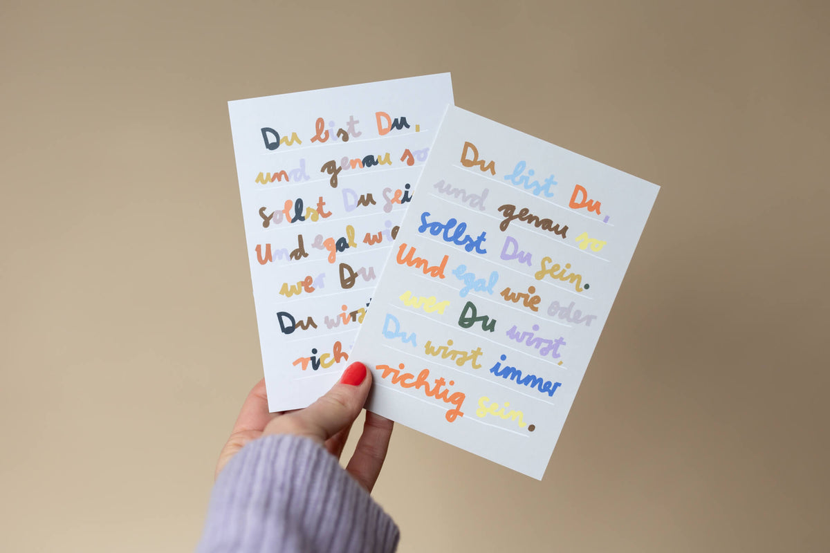 Karte - Du bist Du 1