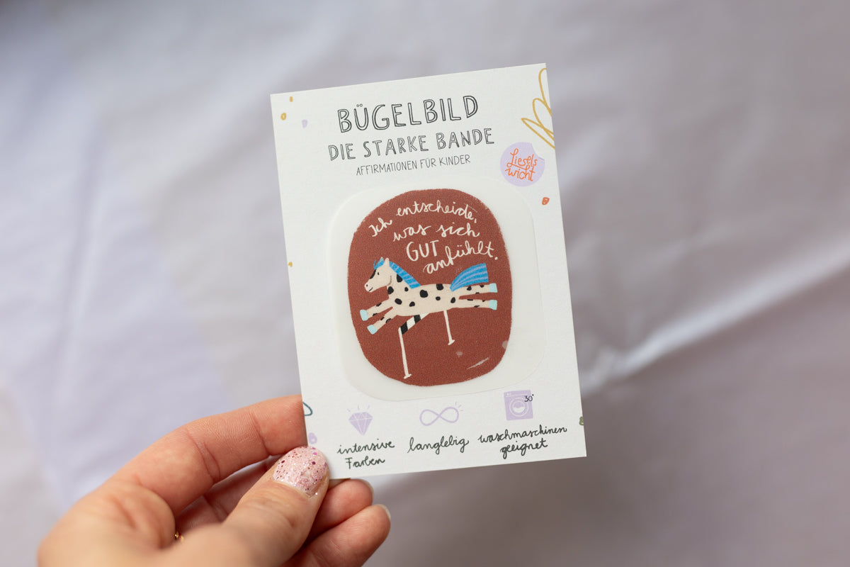 Mini Bügelbild - Pferd - Die starke Bande