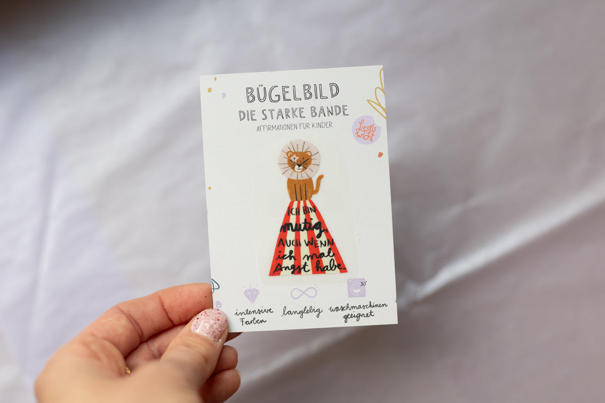 Mini Bügelbild - Löwe - Die starke Bande