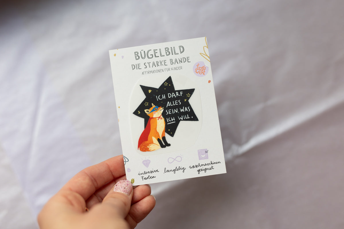 Mini Bügelbild - Fuchs - Die starke Bande