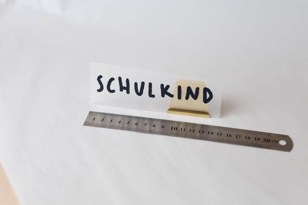 Bügelbild - Schulkind Schriftzug - handwritten