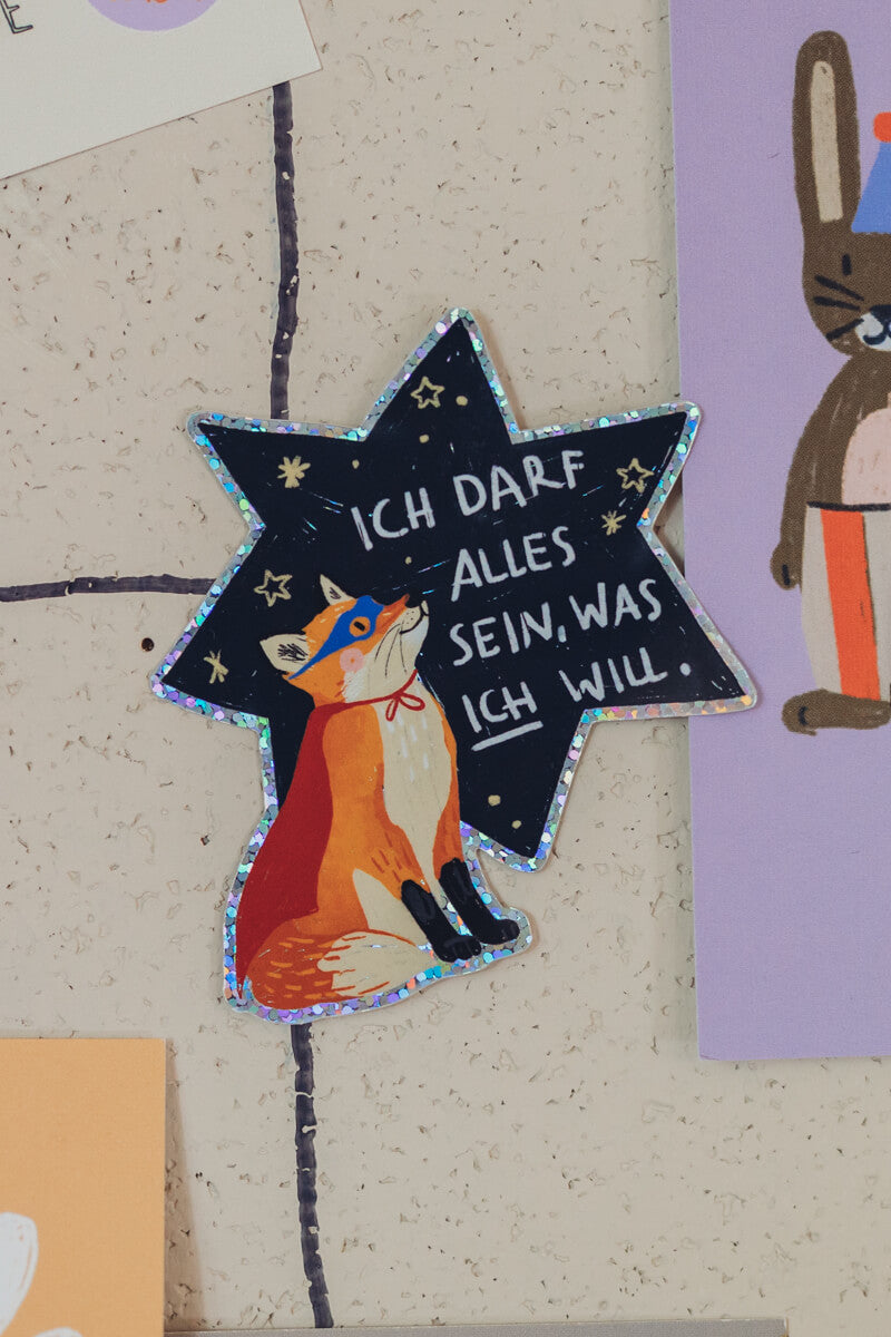 Glitzersticker Set - 5er Bande - 5 Stck. - deine Wahl