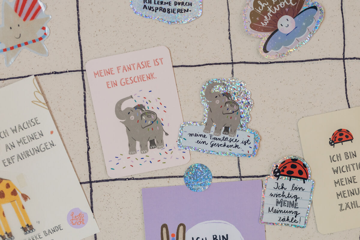 Glitzersticker - Schmetterling - frei entfalten