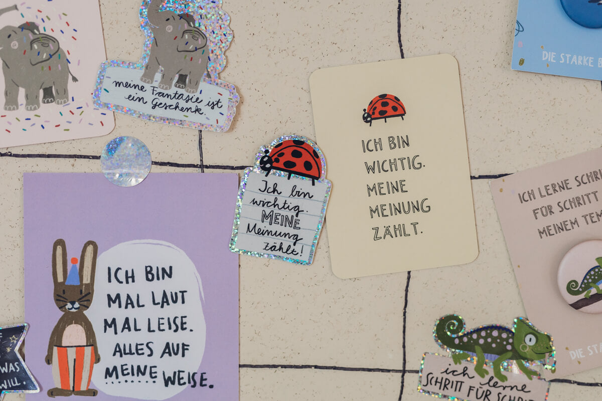 Glitzersticker - Marienkäfer - Ich bin wichtig