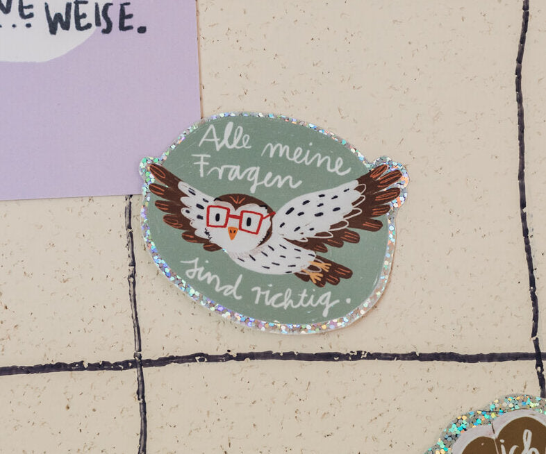 Glitzersticker Set - Einmal Alle - 23 Stck.