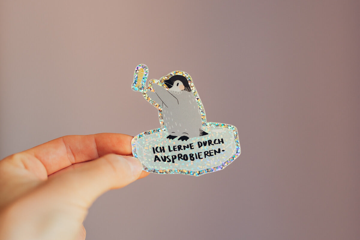 Glitzersticker Set - 10er Bande - 10 Stck. - deine Wahl
