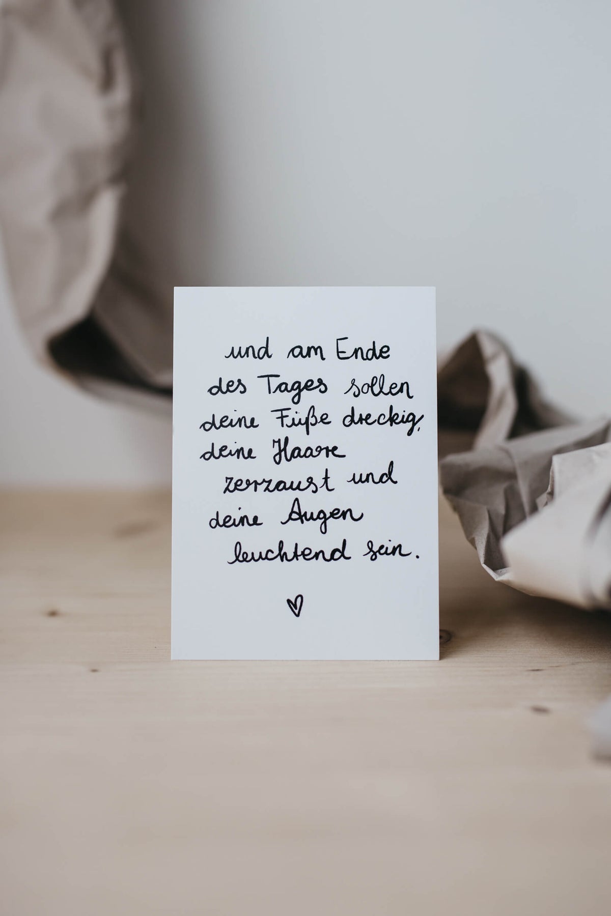 Karte - und am Ende des Tages