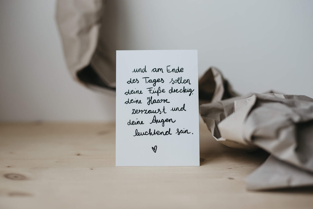 Karte - und am Ende des Tages