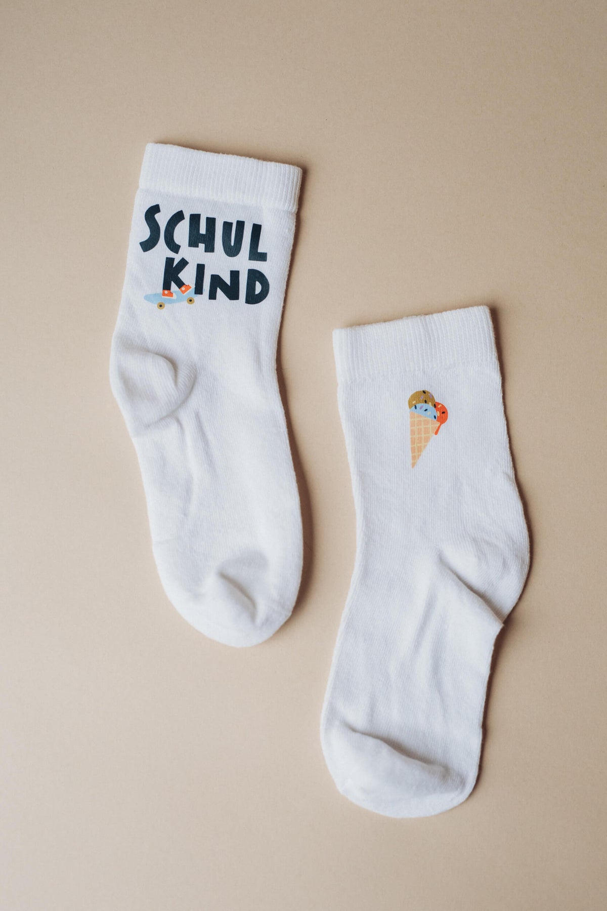 Bügelbilder - Schulkindsocken - Wohoo