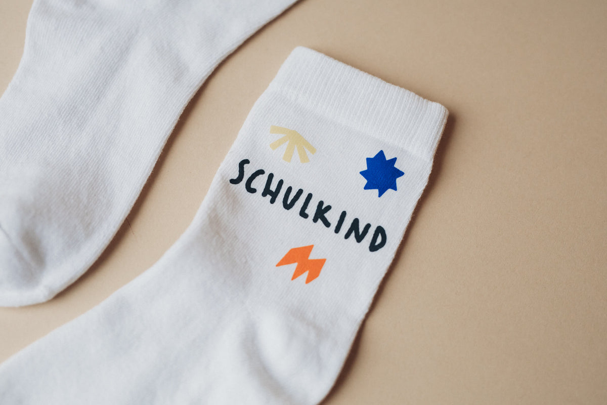 Bügelbilder - Schulkindsocken - Woogie