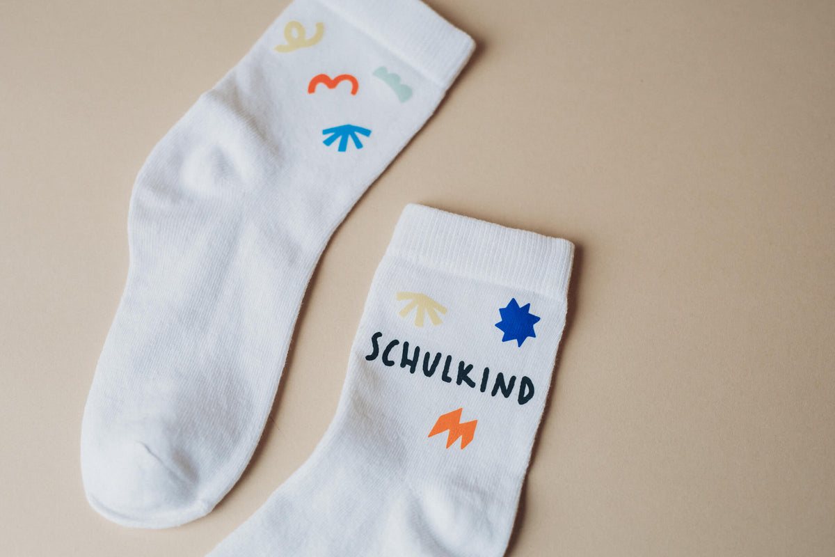 Bügelbilder - Schulkindsocken - Woogie
