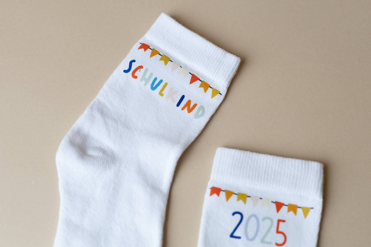 Bügelbilder - Schulkindsocken - Woogie